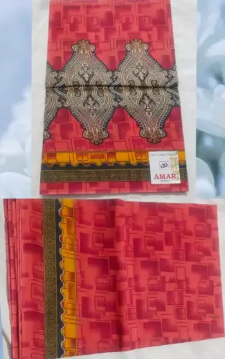 Amar Geometric Motif Print Cotton Saree
