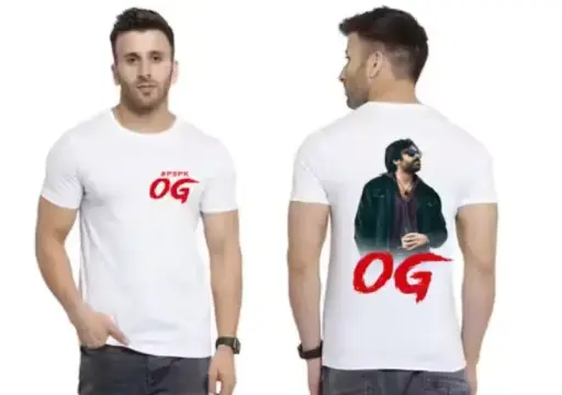 White “PSPK OG” Front & Back Printed T-Shirt
