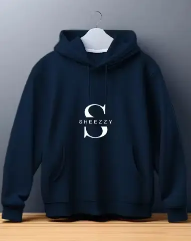 Navy Blue “SHEEZZY” Logo Hoodie