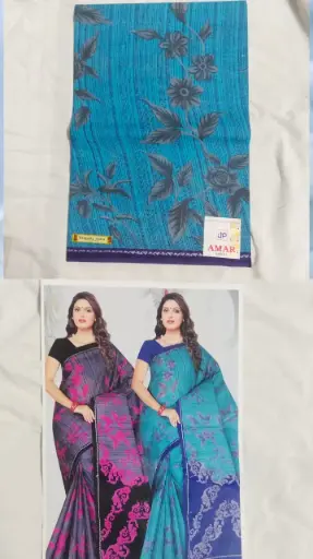 Blue Floral Print